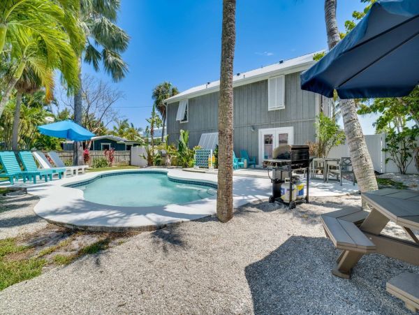 Holmes Beach Vacation Rental with Heated Pool Four Bedrooms