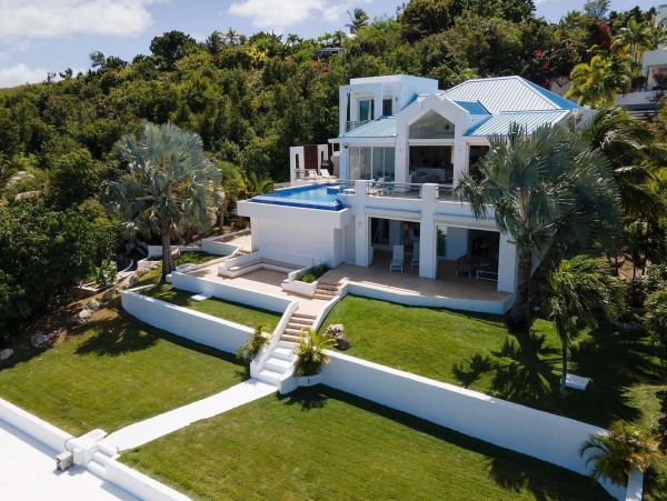 Bay Views Saint Maarten Vacation Pool Home Five Bedrooms