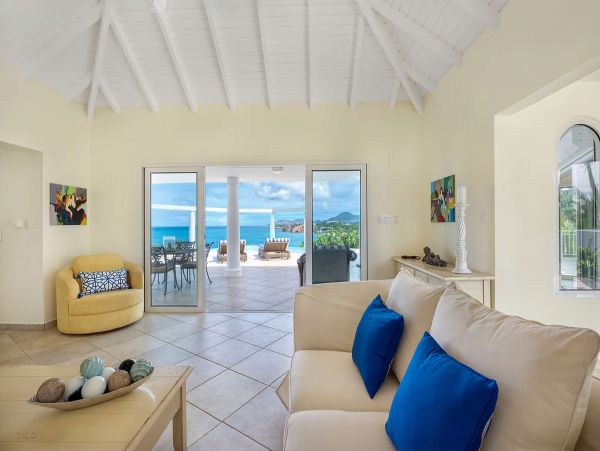 Saint Martin Breathtaking Villa on a Cliff with Pool & Impeccable Ocean Views