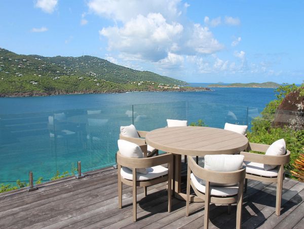 Luxury Vacation Pool Villa in St. Thomas with Bay Views