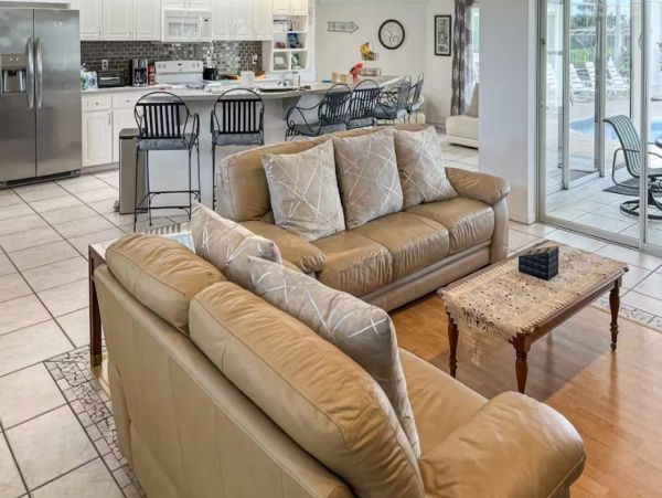 Water Views Vacation Pool Home in Cape Coral Seven Bedrooms