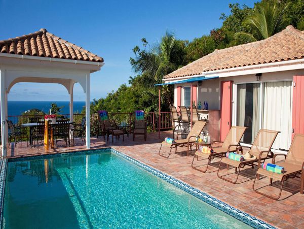 St John Stunning Ocean Views 6 Bedroom Vacation Pool Villa
