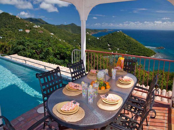 St John Stunning Ocean Views 6 Bedroom Vacation Pool Villa