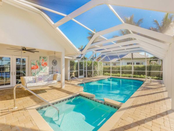 Walk to Beach Marco Island Vacation Home Sleeps Eight Guests