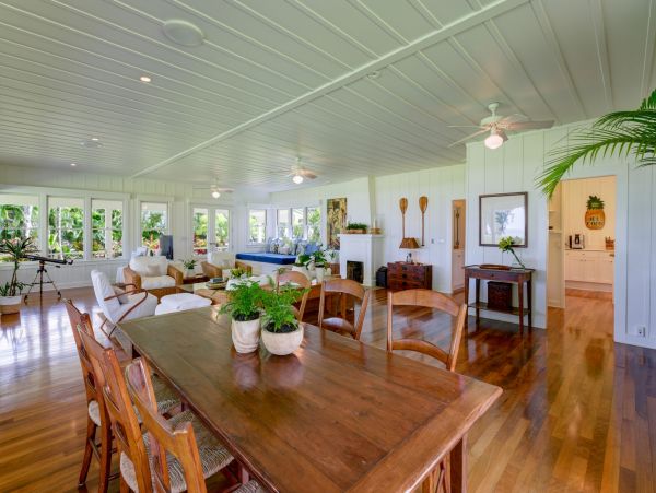 Hanalei Four Bedroom Beachfront Vacation Rental Home