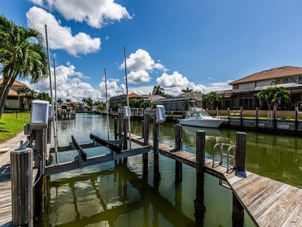 Marco Island Vacation Home with Caged Pool & Boat Dock