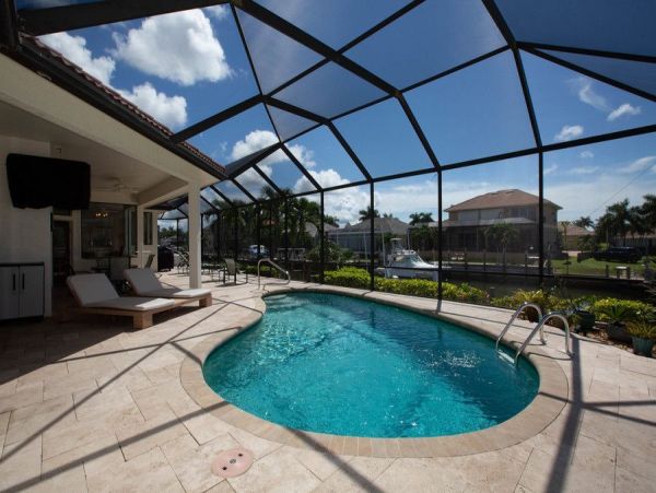Marco Island Vacation Home with Caged Pool & Boat Dock