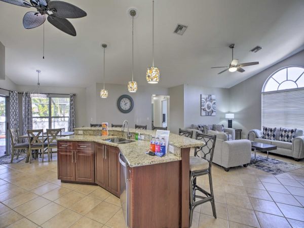 Cape Coral Vacation Home With Private Pool Sleeps 11 Guests