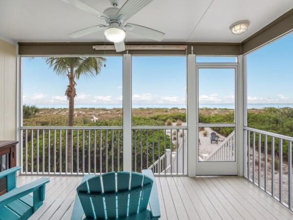 Boca Grande Two Bedroom Villa on Beach Gulf View Sleeps 4