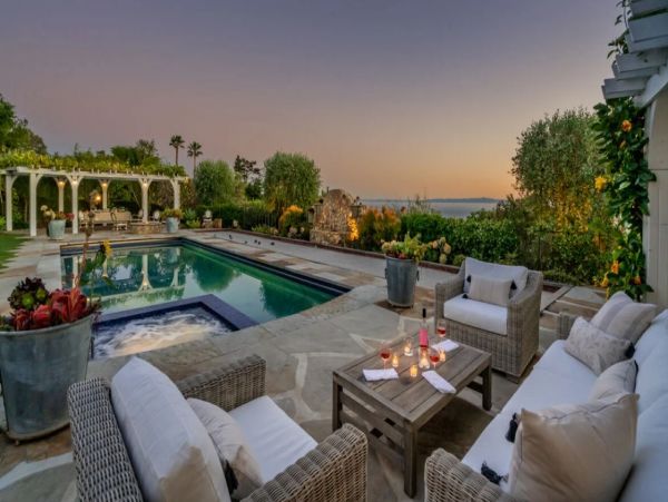 Santa Barbara Vacation Pool Home Ocean Views Four Bedrooms