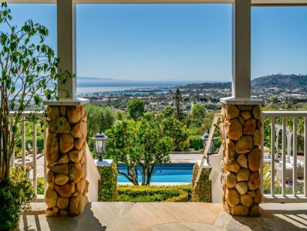 Santa Barbara Vacation Pool Home Ocean Views Four Bedrooms