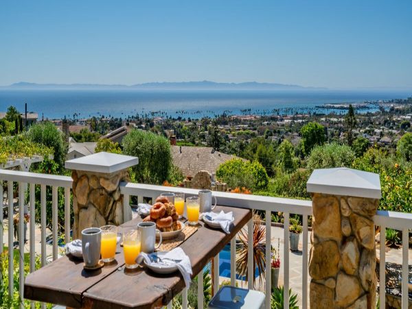 Santa Barbara Vacation Pool Home Ocean Views Four Bedrooms