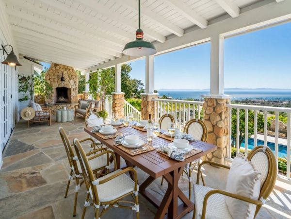 Santa Barbara Vacation Pool Home Ocean Views Four Bedrooms