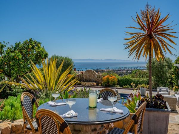 Santa Barbara Vacation Pool Home Ocean Views Four Bedrooms