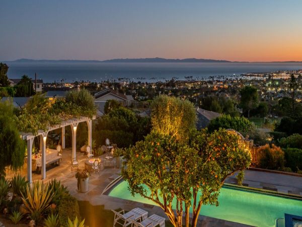 Santa Barbara Vacation Pool Home Ocean Views Four Bedrooms