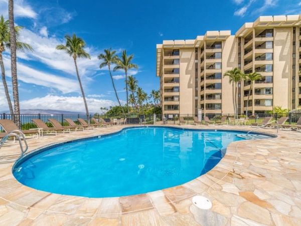 Wailea Two Bedroom Beachfront Rental Condo Ocean Views