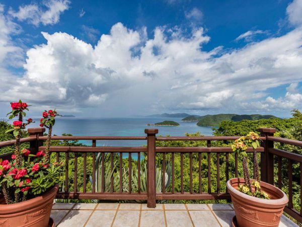 St. John Four Bedroom Pool Home with Amazing Views