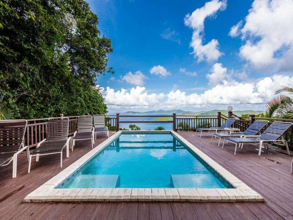 St. John Four Bedroom Pool Home with Amazing Views