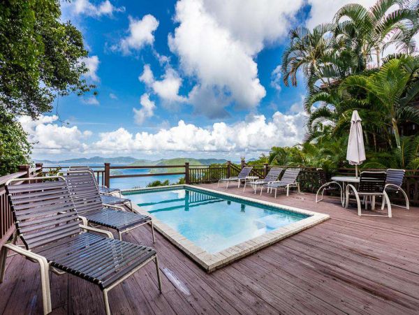 St. John Four Bedroom Pool Home with Amazing Views