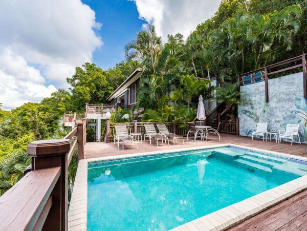 St. John Four Bedroom Pool Home with Amazing Views