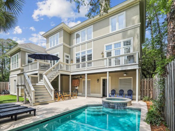 Luxury 6-Bedroom Pet-Friendly Hilton Head Vacation Rental with Pool & Game Room