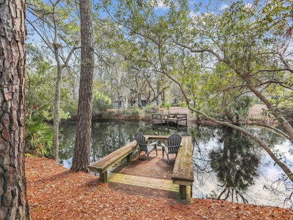 Hilton Head Vacation Rental in Palmetto Dunes 4-Bedroom Home with Pool & Lagoon Dock