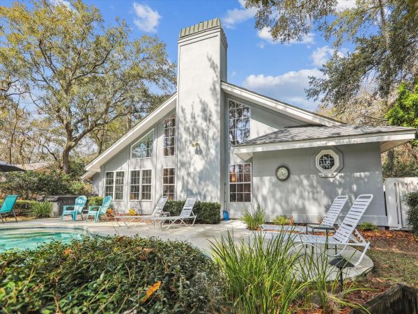 Hilton Head Vacation Rental in Palmetto Dunes 4-Bedroom Home with Pool & Lagoon Dock