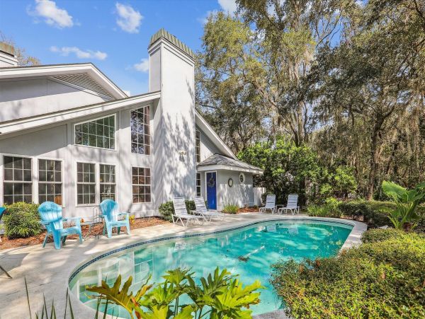 Hilton Head Vacation Rental in Palmetto Dunes 4-Bedroom Home with Pool & Lagoon Dock