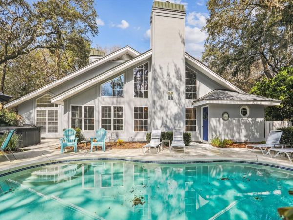 Hilton Head Vacation Rental in Palmetto Dunes 4-Bedroom Home with Pool & Lagoon Dock