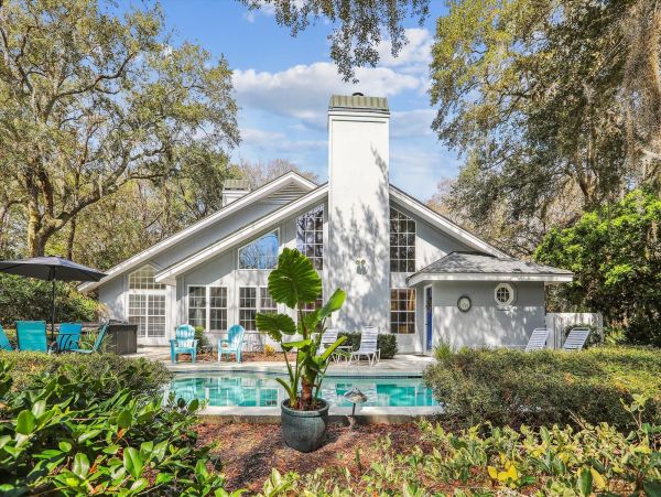 Hilton Head Vacation Rental in Palmetto Dunes 4-Bedroom Home with Pool & Lagoon Dock