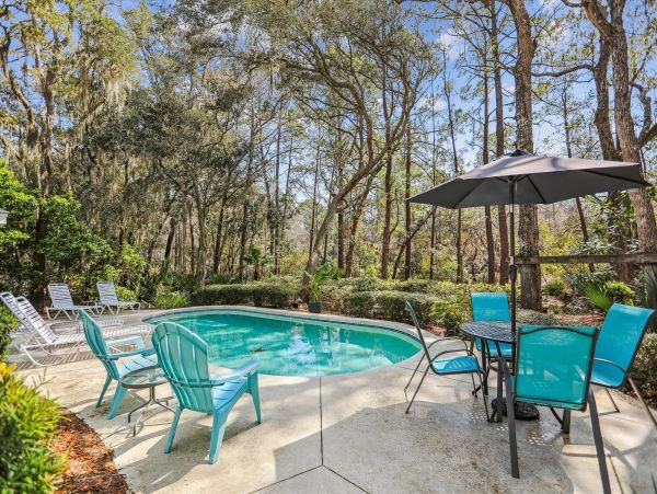 Hilton Head Vacation Rental in Palmetto Dunes 4-Bedroom Home with Pool & Lagoon Dock