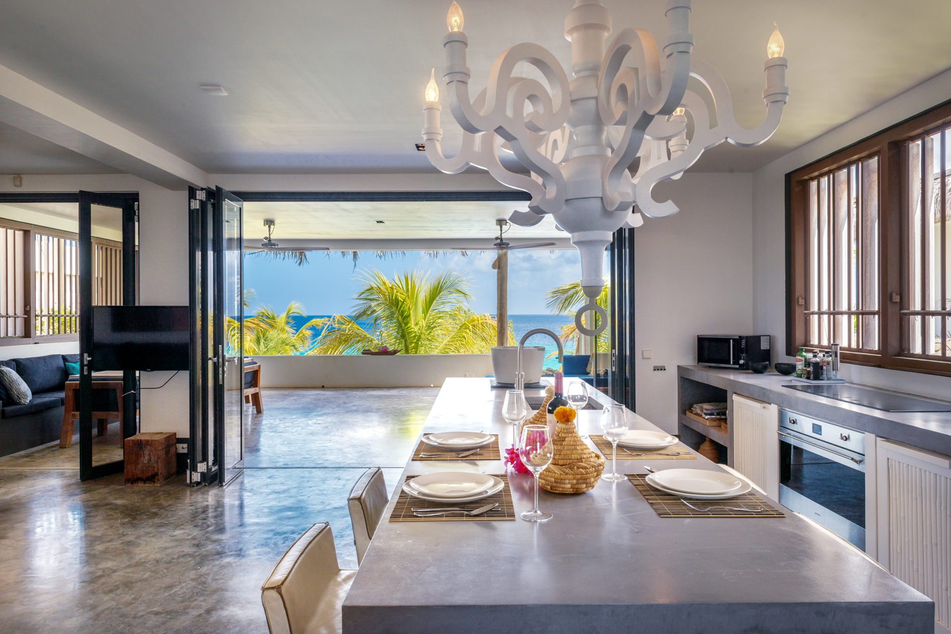 Panoramic Ocean View Bonaire Four Bedroom Vacation Villa