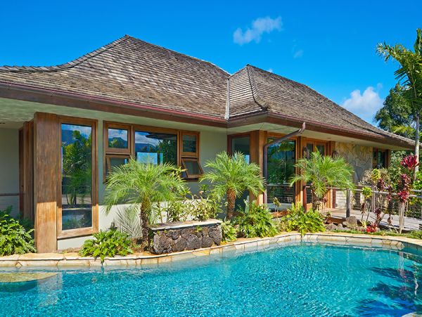 Luxurious Vacation Villa in Kauai Pool Three Bedroom Plus Den