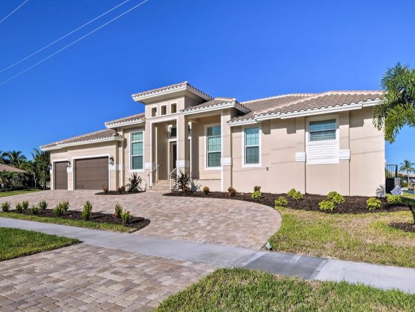 Canal-Front Home with Pool and Boat Dock in Marco Island