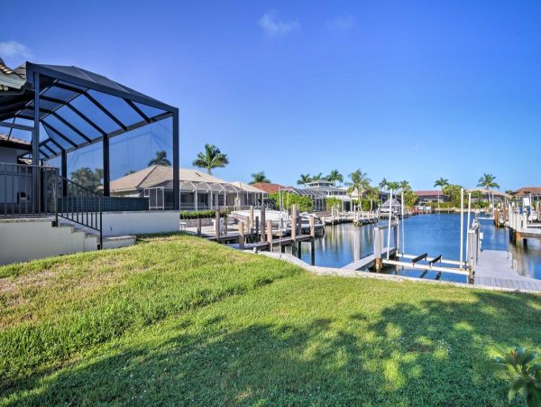 Canal-Front Home with Pool and Boat Dock in Marco Island
