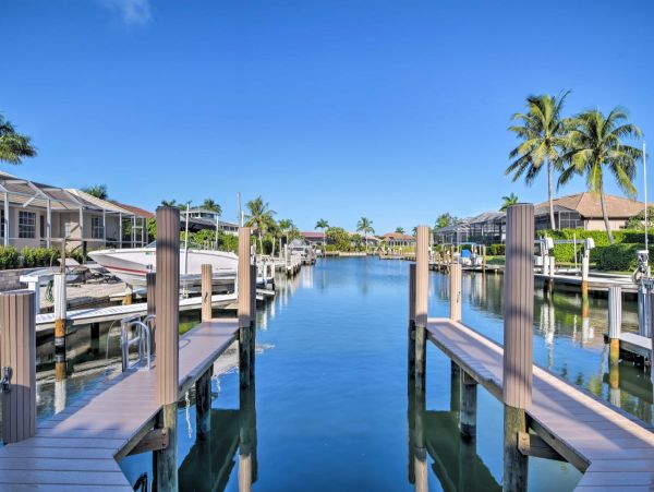 Canal-Front Home with Pool and Boat Dock in Marco Island