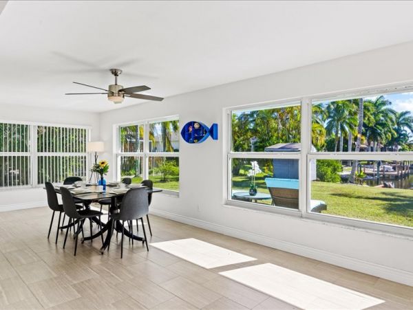 Cape Coral Three Bedroom Vacation Home with Canal View