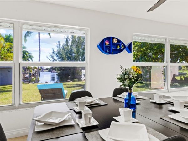 Cape Coral Three Bedroom Vacation Home with Canal View
