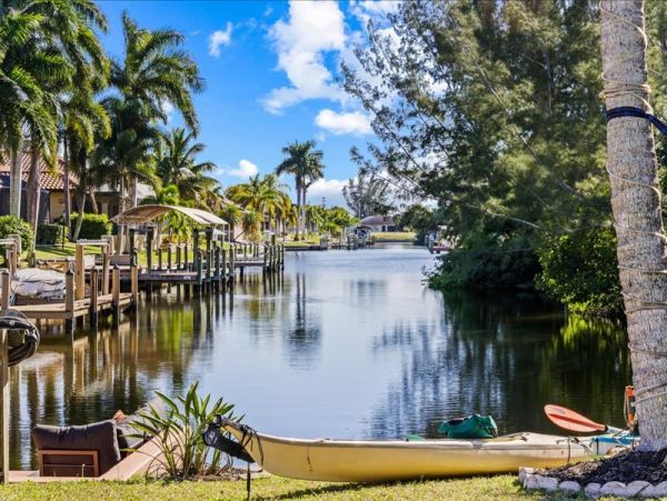 Cape Coral Three Bedroom Vacation Home with Canal View