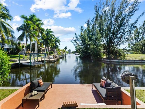 Cape Coral Three Bedroom Vacation Home with Canal View