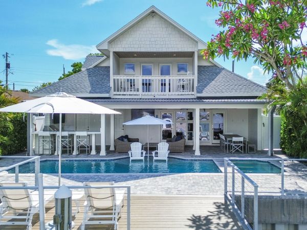 Luxury Indian Rocks Beach Vacation Rental Waterfront Home with Pool, Hot Tub & Dock