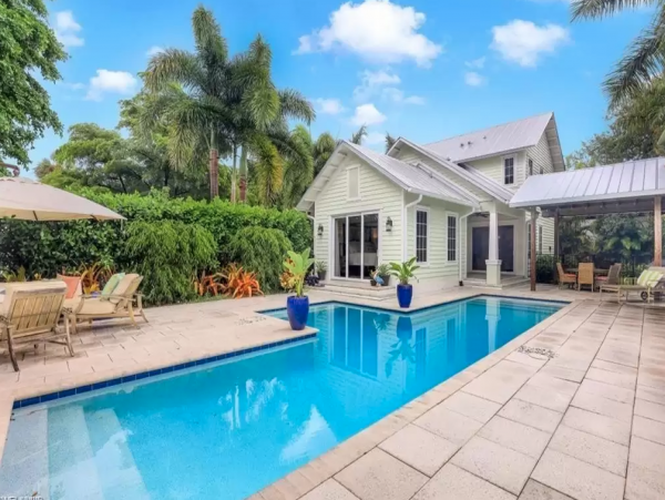 Olde Naples Walk to Beach Home