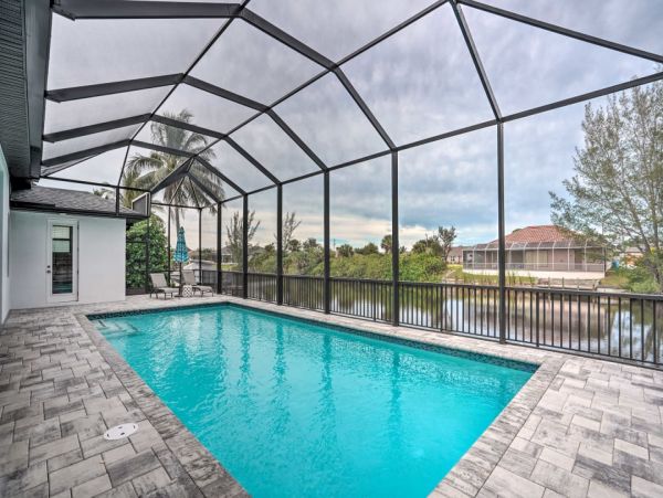 Canal Front Three Bedroom Vacation Home in Cape Coral