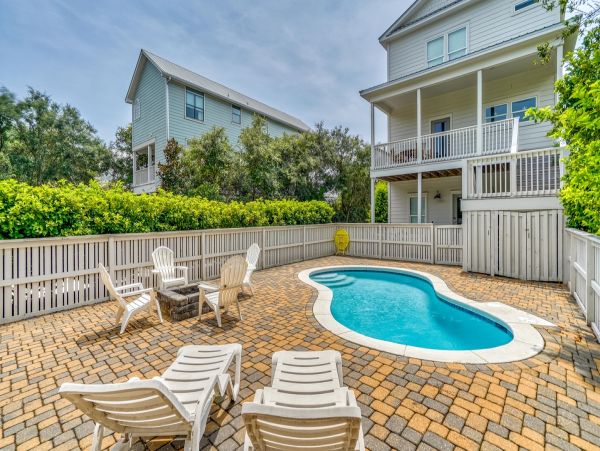 Seacrest Beach Four Bedrooms Rental Home with Pool Sleeps 10