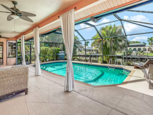 Cape Coral Pool Home & Dock with Gulf + River Access