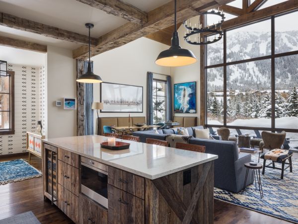 Teton Village Mountain View Four Bedroom Vacation Rental Lodge