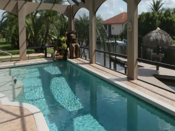 Cape Coral 4 Bedroom Home with Canal View & Private Pool