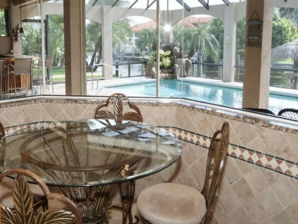 Cape Coral 4 Bedroom Home with Canal View & Private Pool