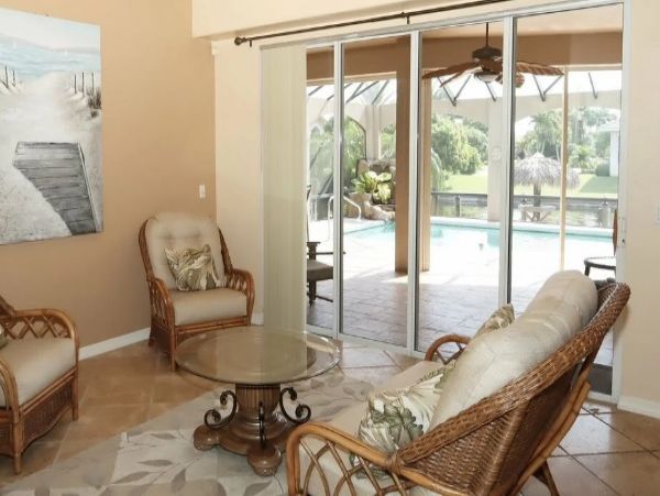 Cape Coral 4 Bedroom Home with Canal View & Private Pool