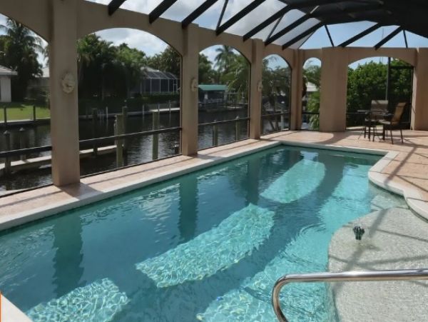 Cape Coral 4 Bedroom Home with Canal View & Private Pool